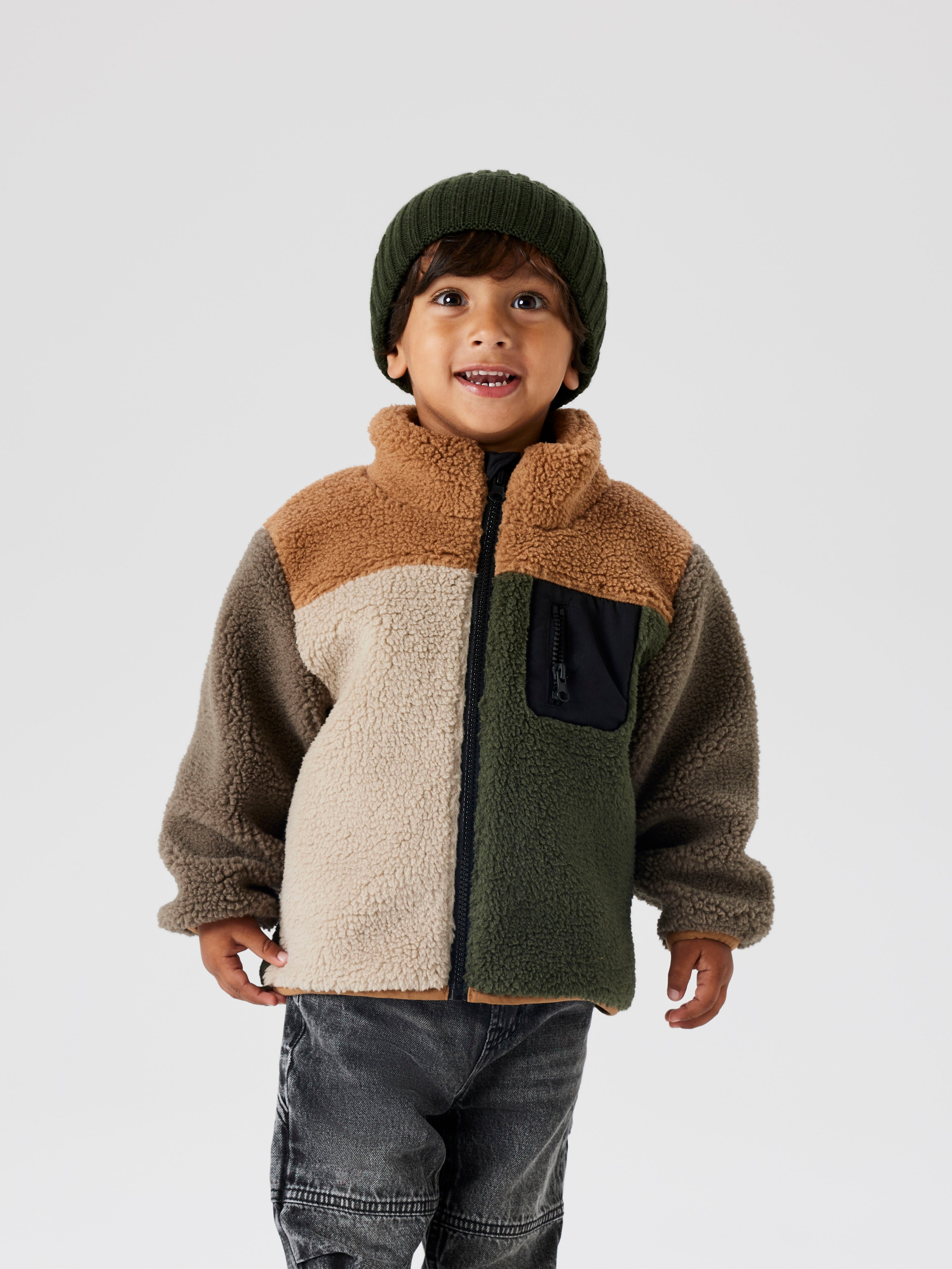 Name It Monico Teddy Jacket - Toasted Coconut