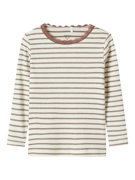 Name It Nette Slim Top - Peppercorn