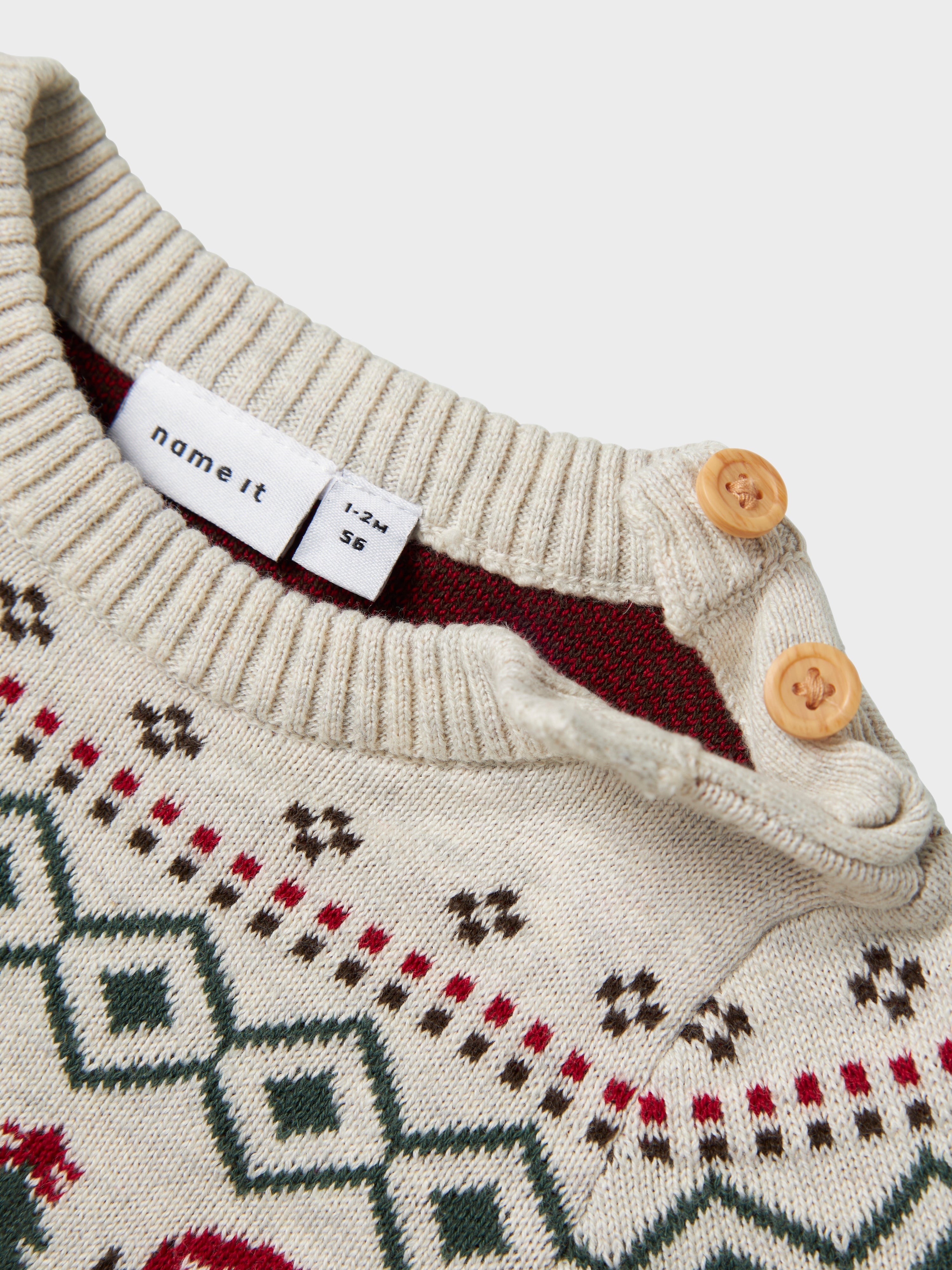 Name It Ralko LS Knit Suit - Peyote Melange