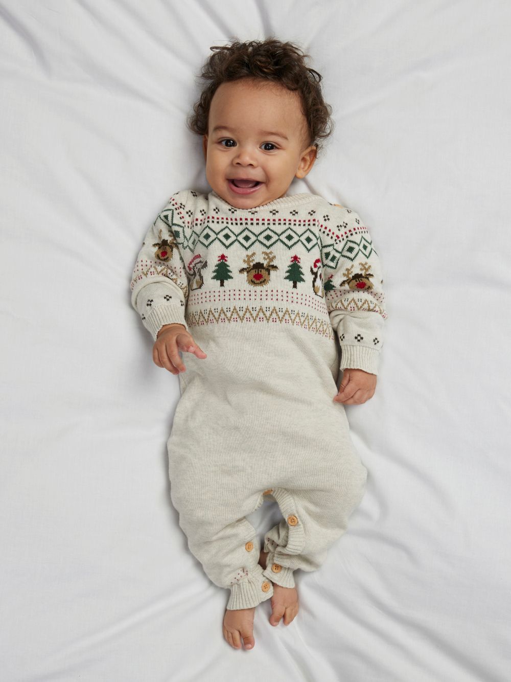 Name It Ralko LS Knit Suit - Peyote Melange