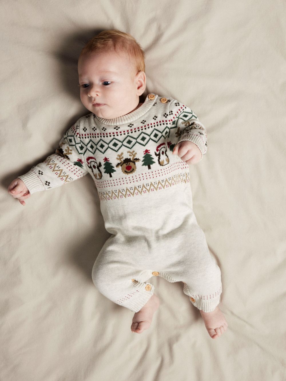 Name It Ralko LS Knit Suit - Peyote Melange