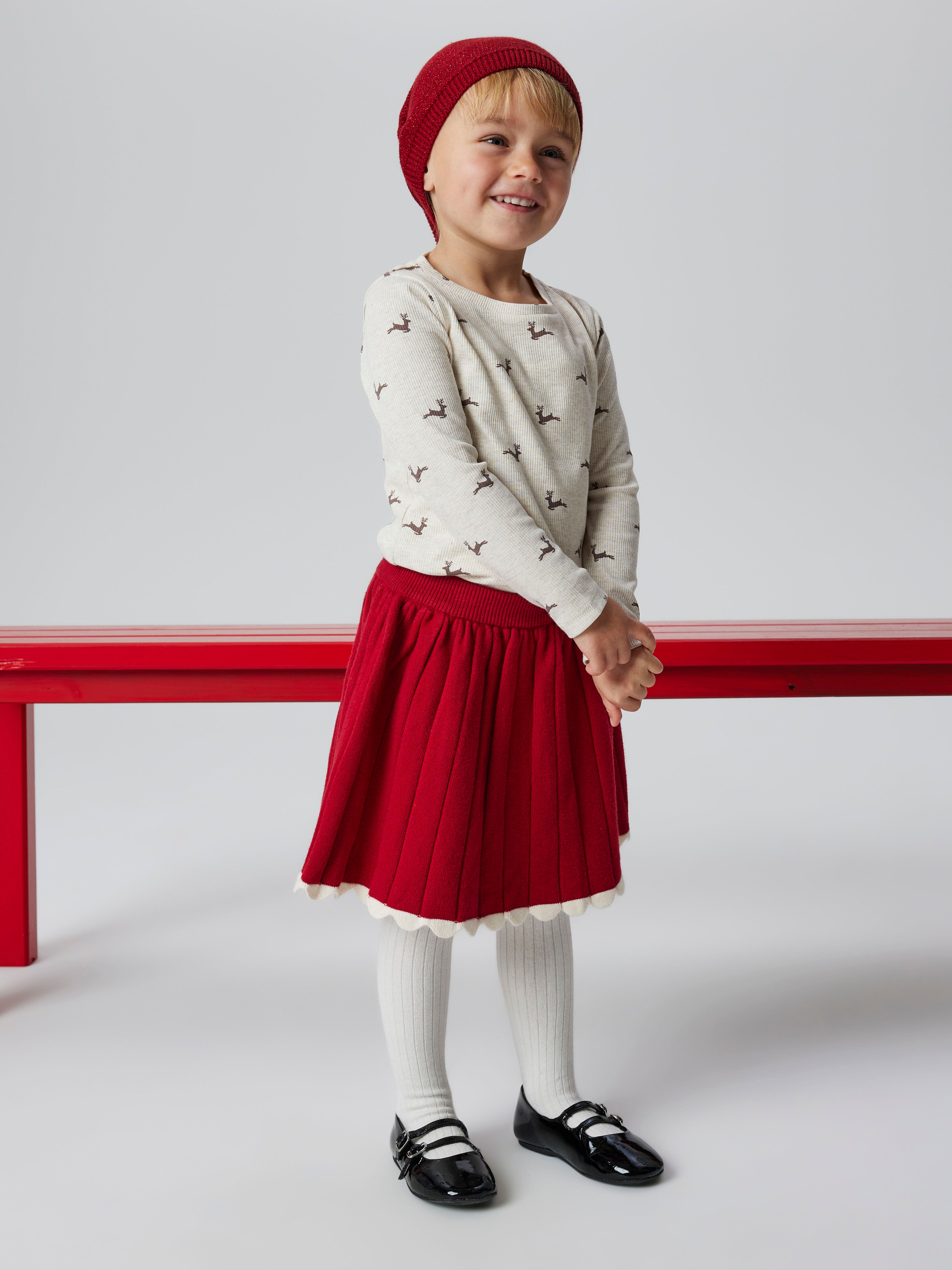 Name It Ralbo Knit Skirt - Jester Red