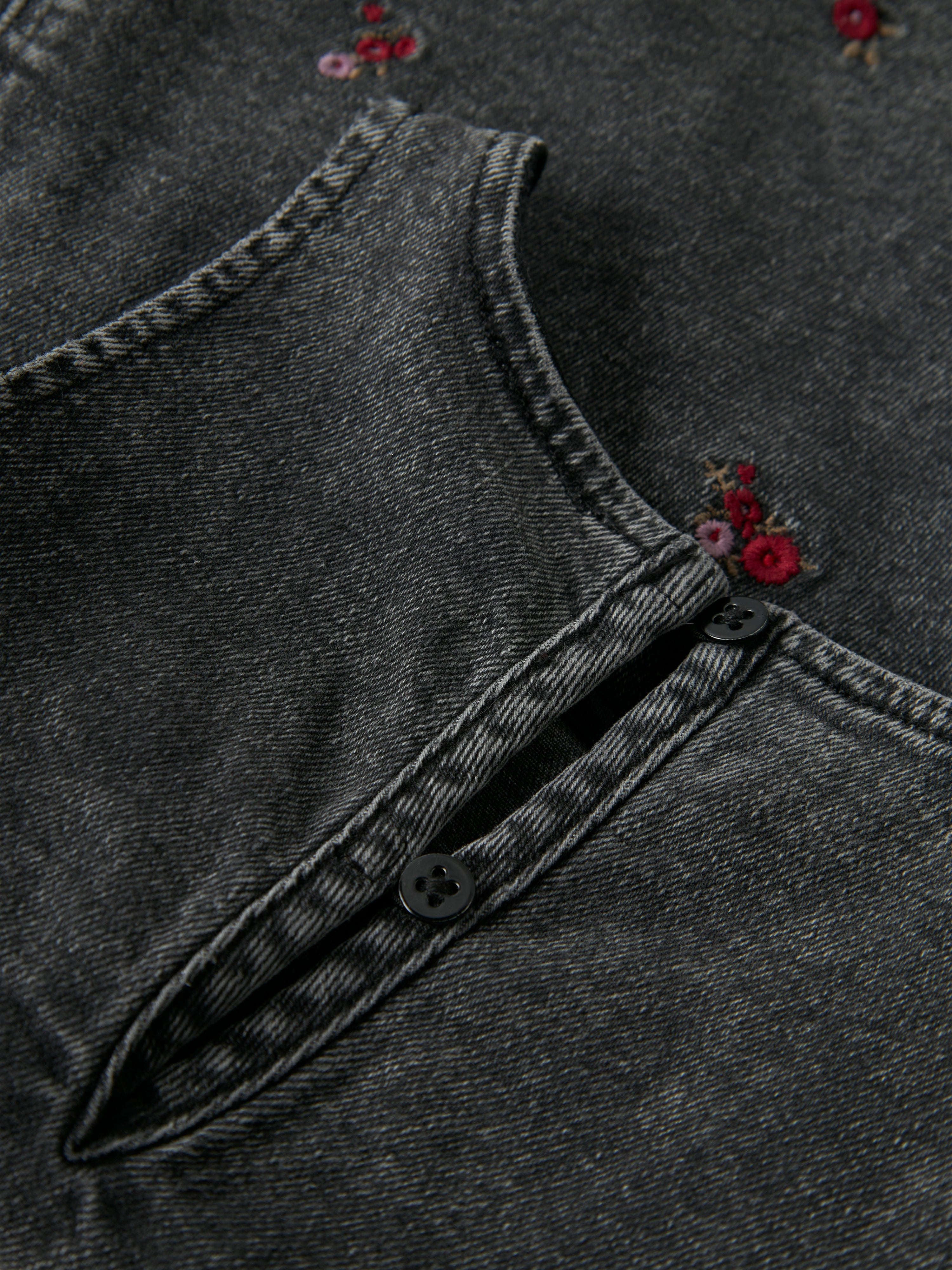 Name It Brynn Denim Spencer - Medium Grey Denim/Flower