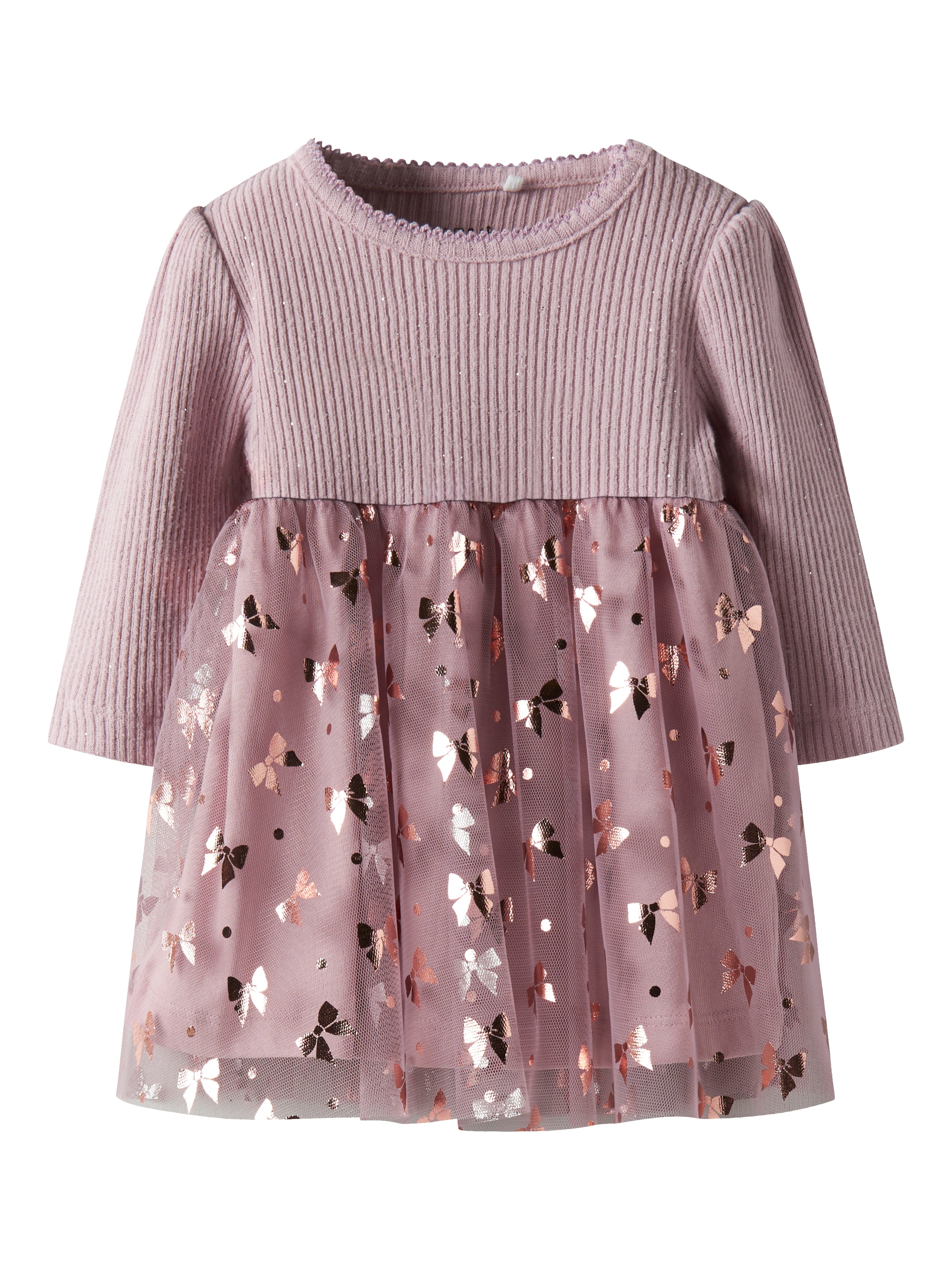 Name It Rosally LS Dress - Keepsake Lilac