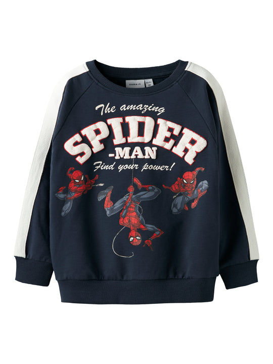 Name It Obert Spiderman Sweat shirt - Navy Blazer