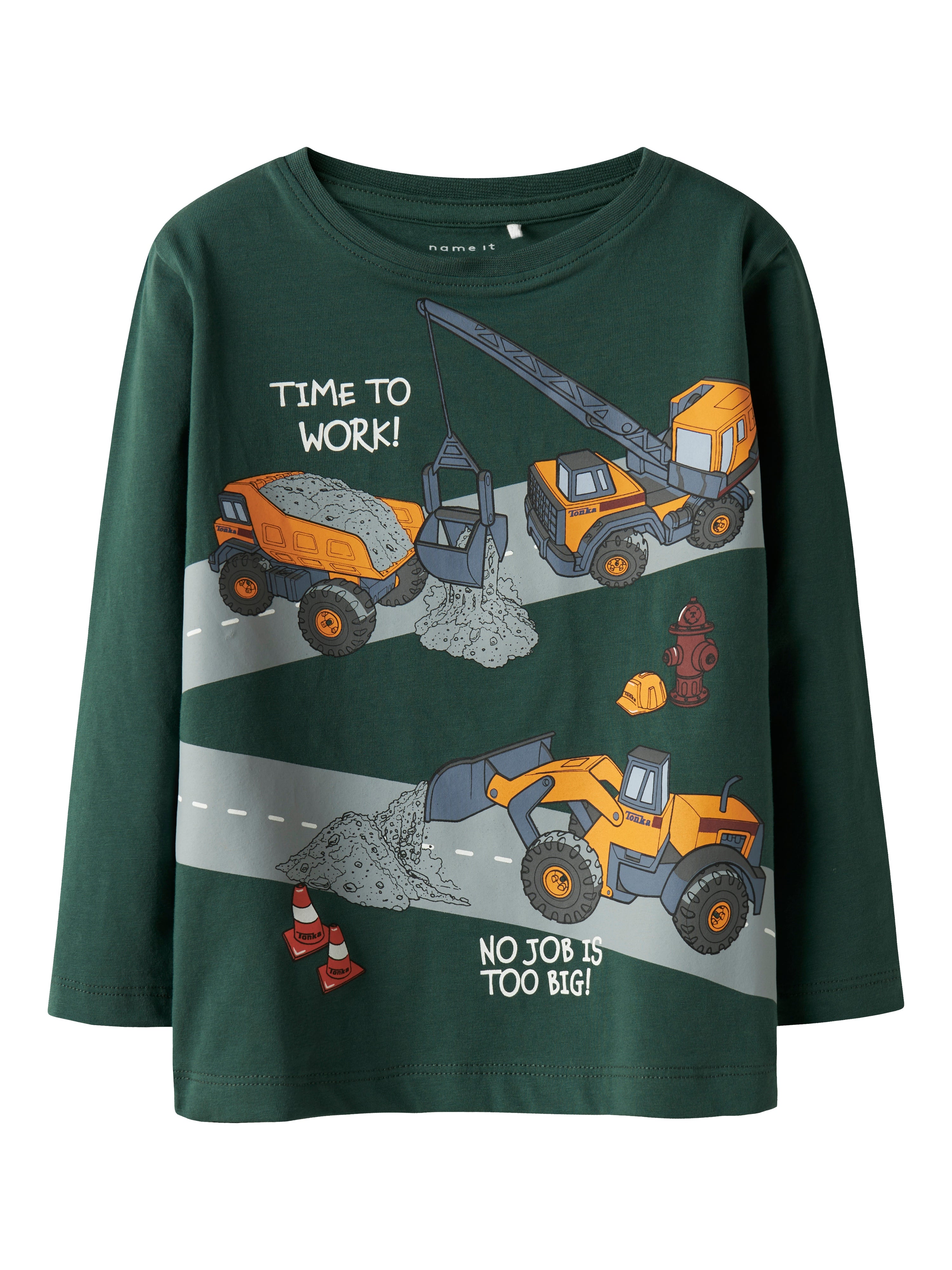 Name It Ofek Tonka LS Top - Bistro Green