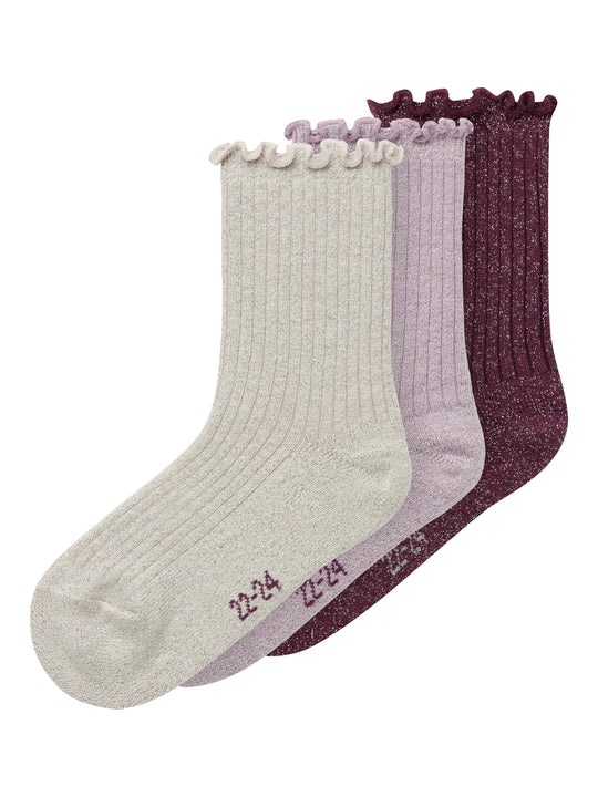 Name It Rosie 3 pack strømper - Keepsake Lilac