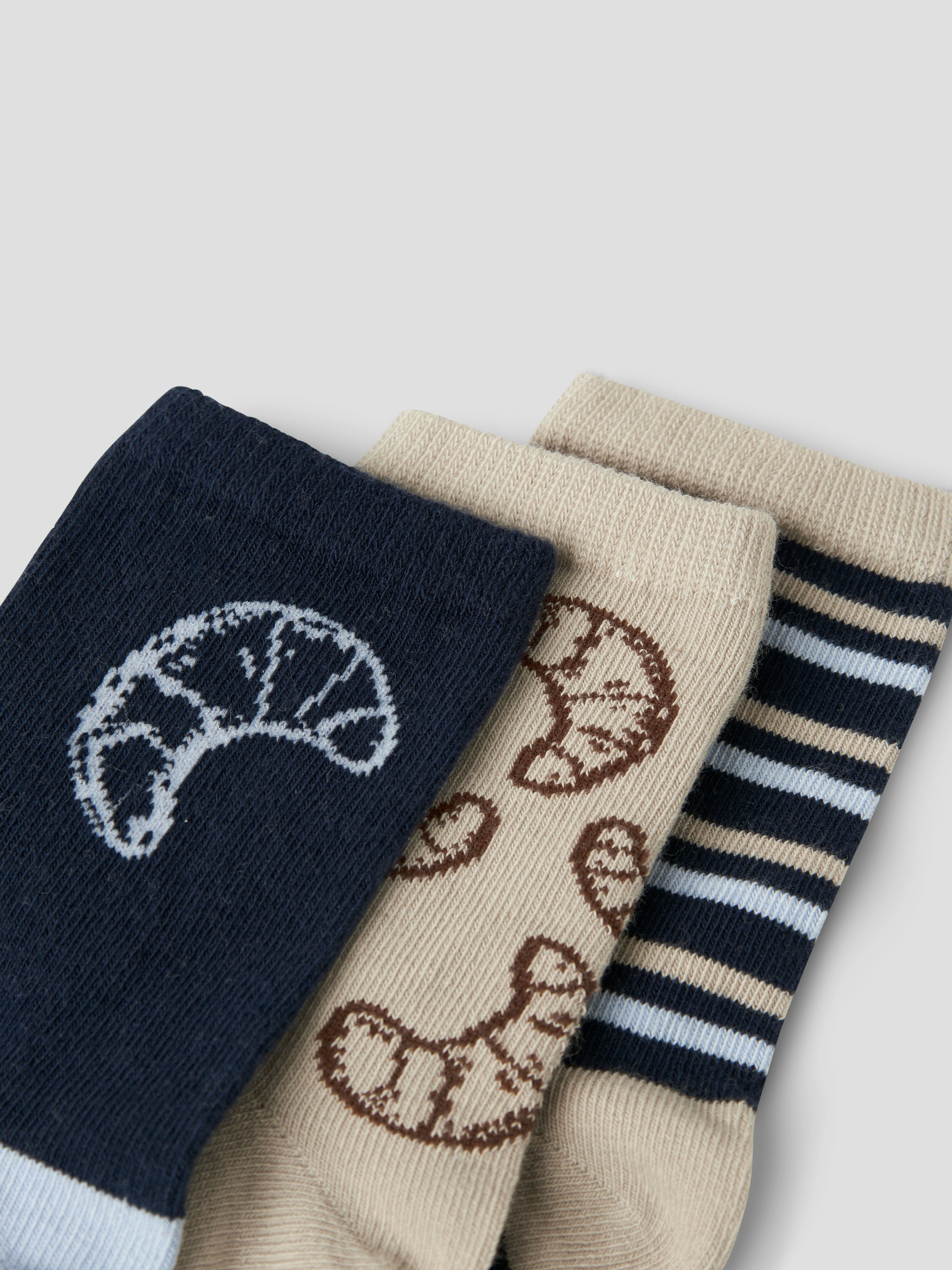 Name It Rumle 3 pack strømper - Navy Blazer