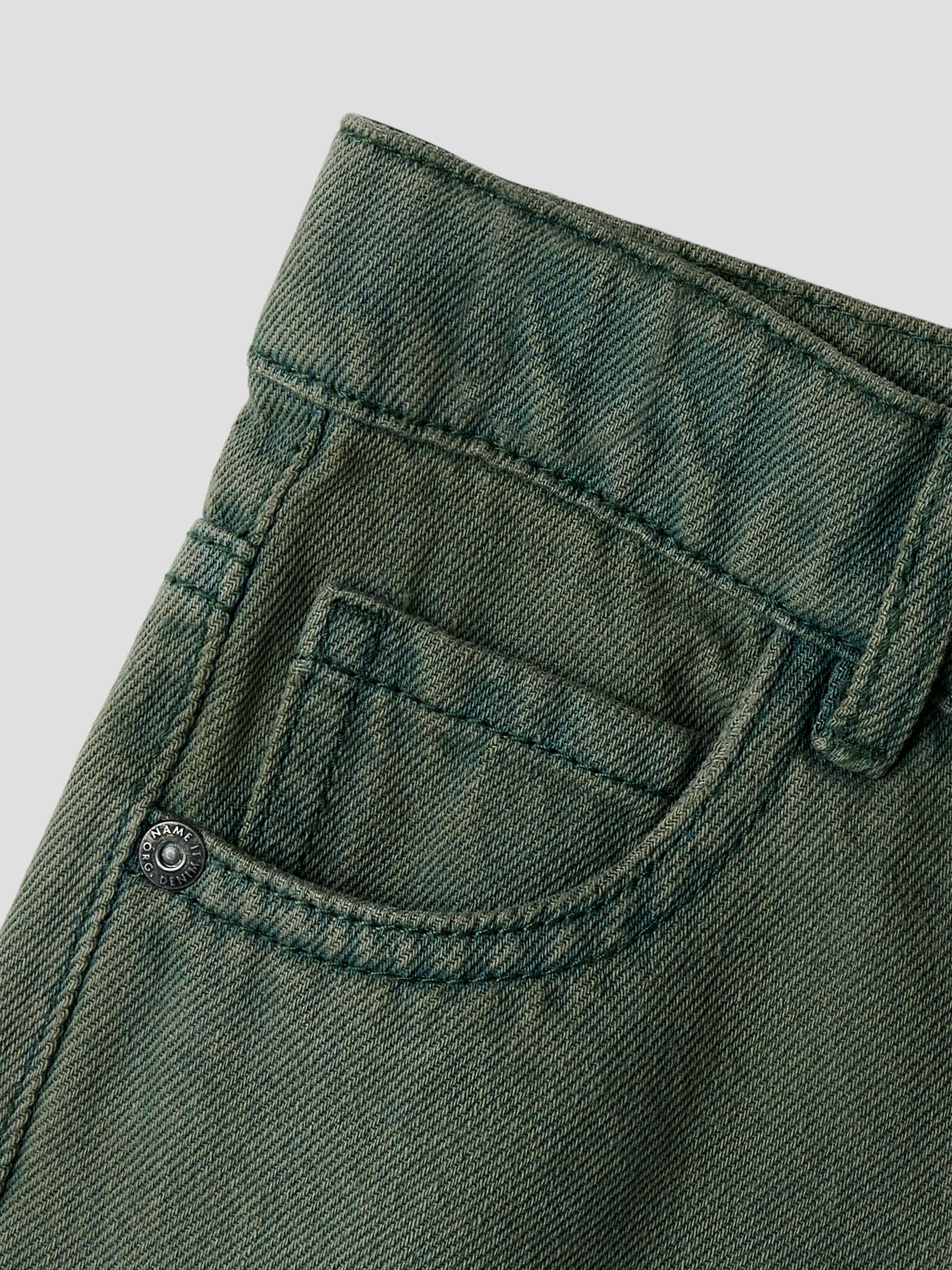 Name It Ben Tap Overdyed Jeans - Deep Forest