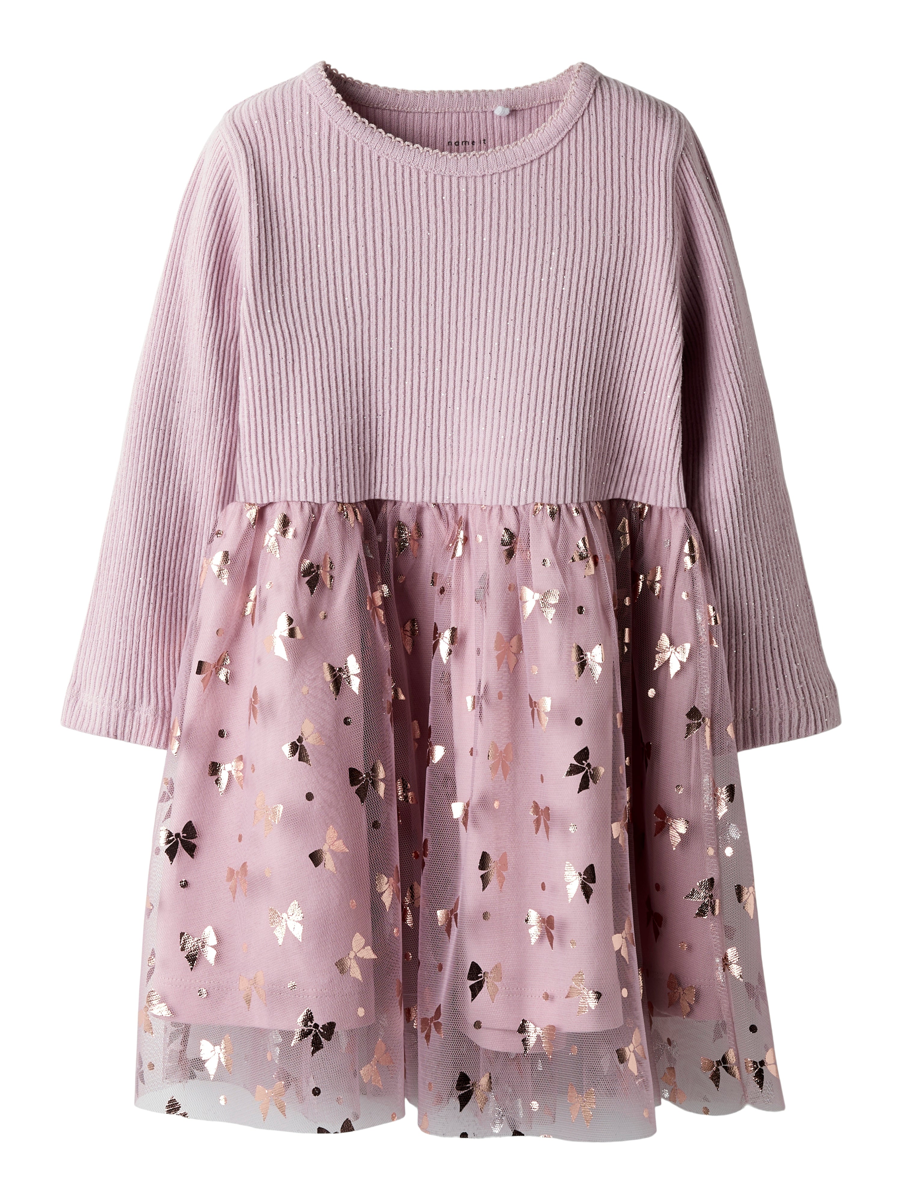 Name It Rosally LS Dress - Keepsake Lilac