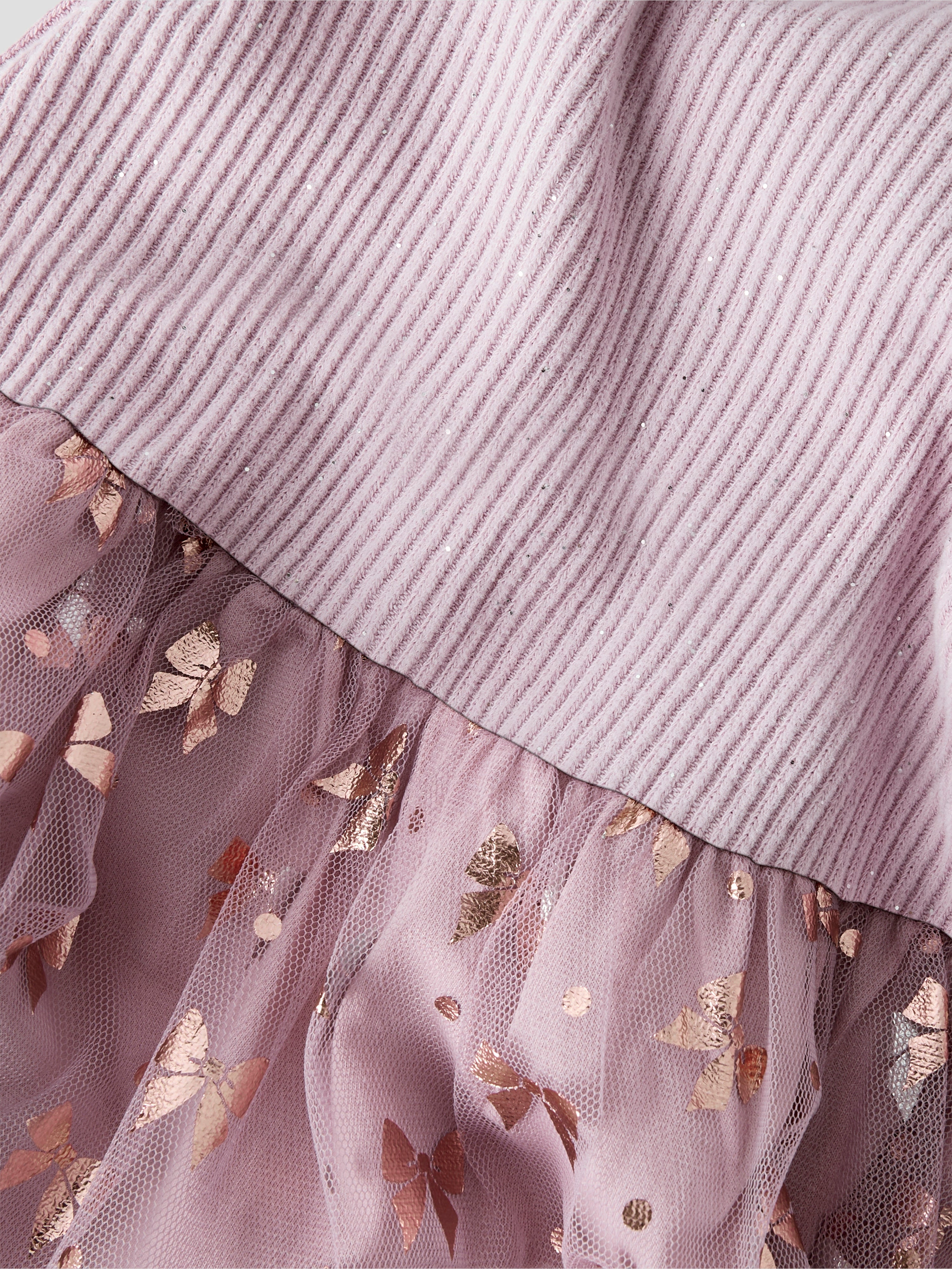 Name It Rosally LS Dress - Keepsake Lilac