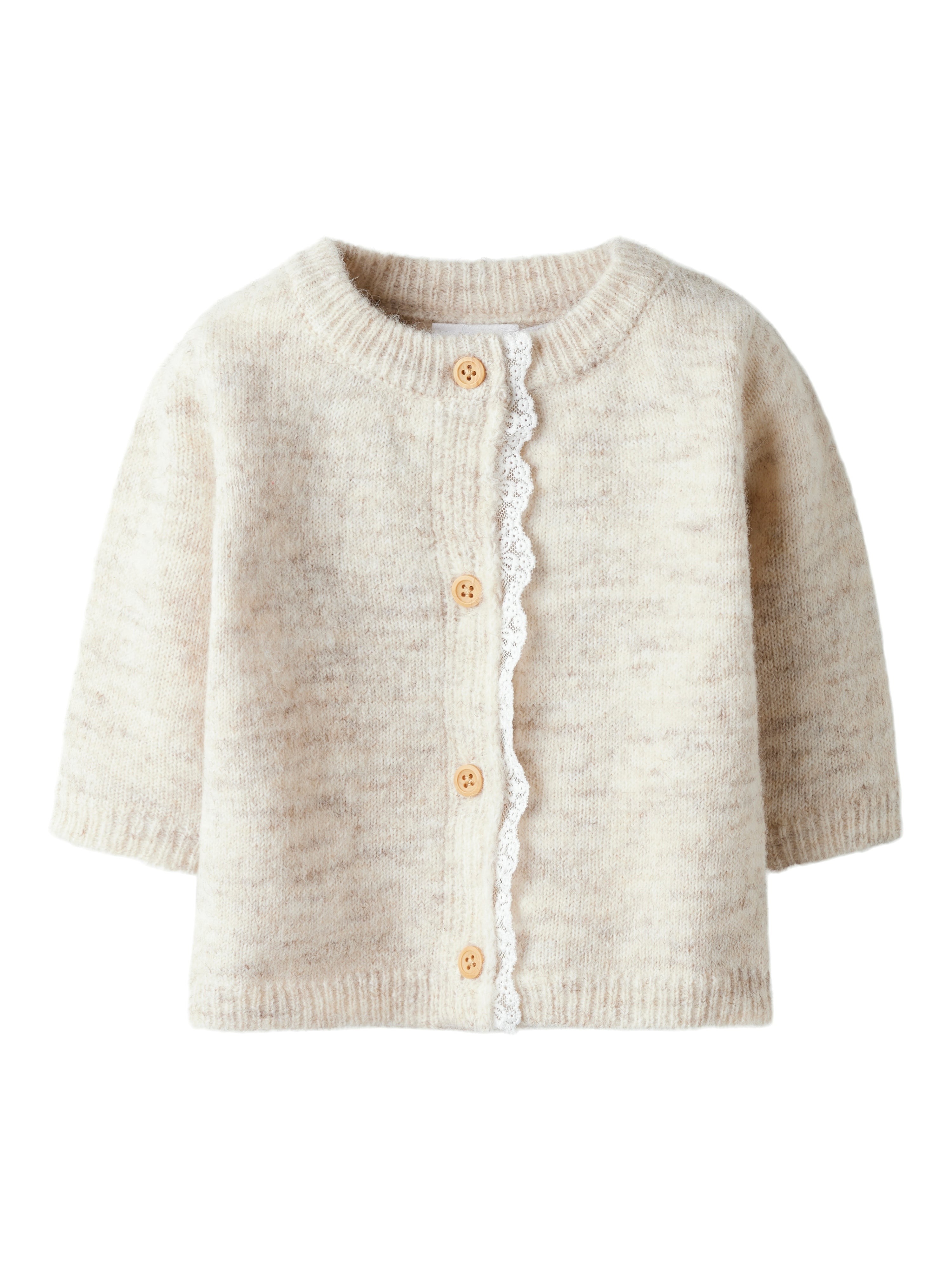 Name It Rikimmi LS Knit Cardigan - Peyote Melange