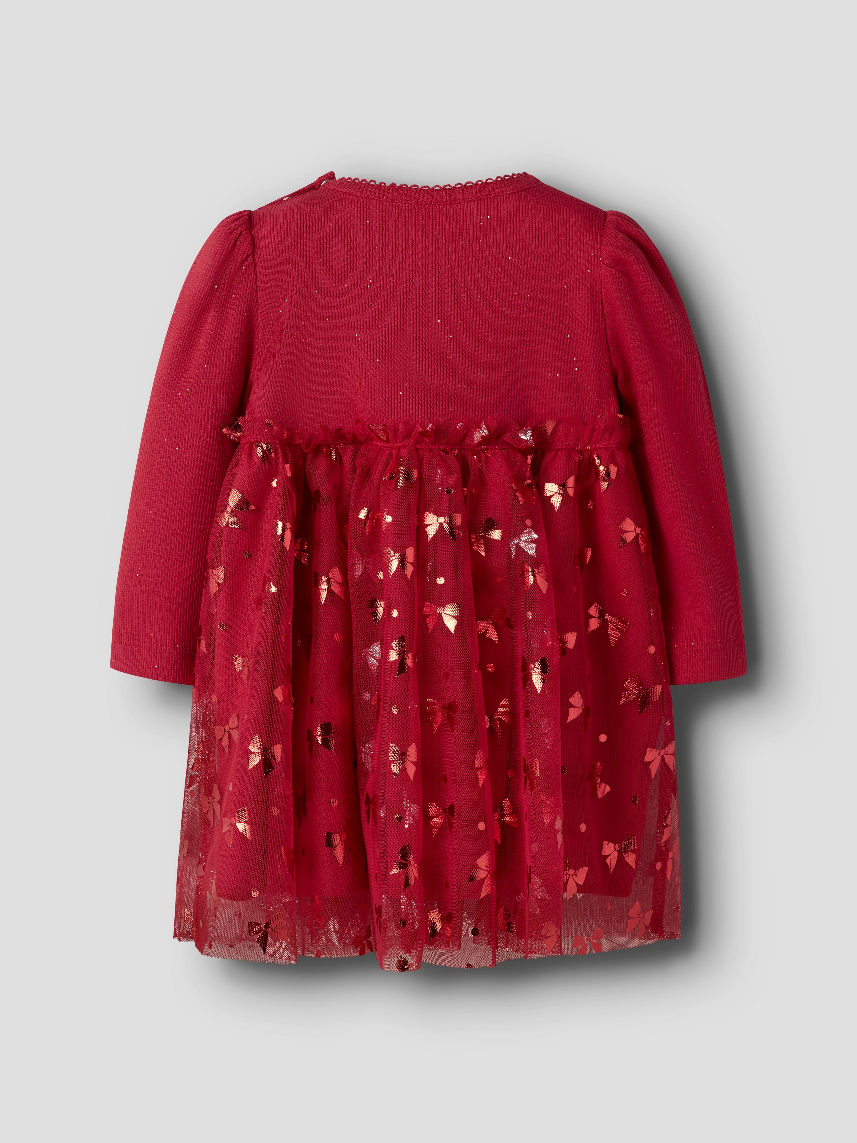 Name It Rosally LS Dress - Jester Red