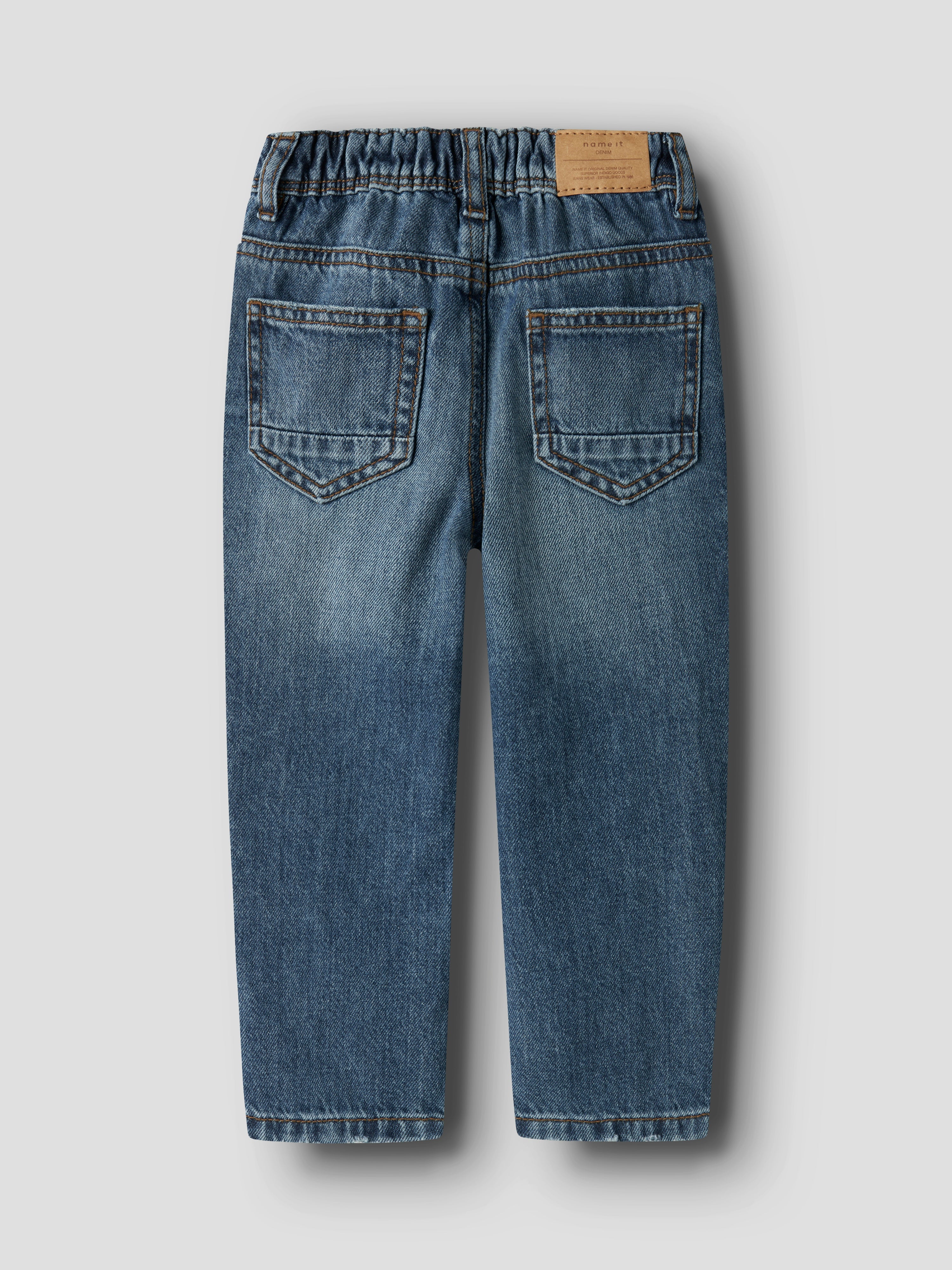 Name It Silas Tapered Jeans - Medium Blue Denim