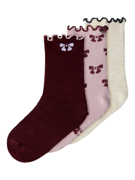 Name It Silke 3 pack strømper - Keepsake Lilac