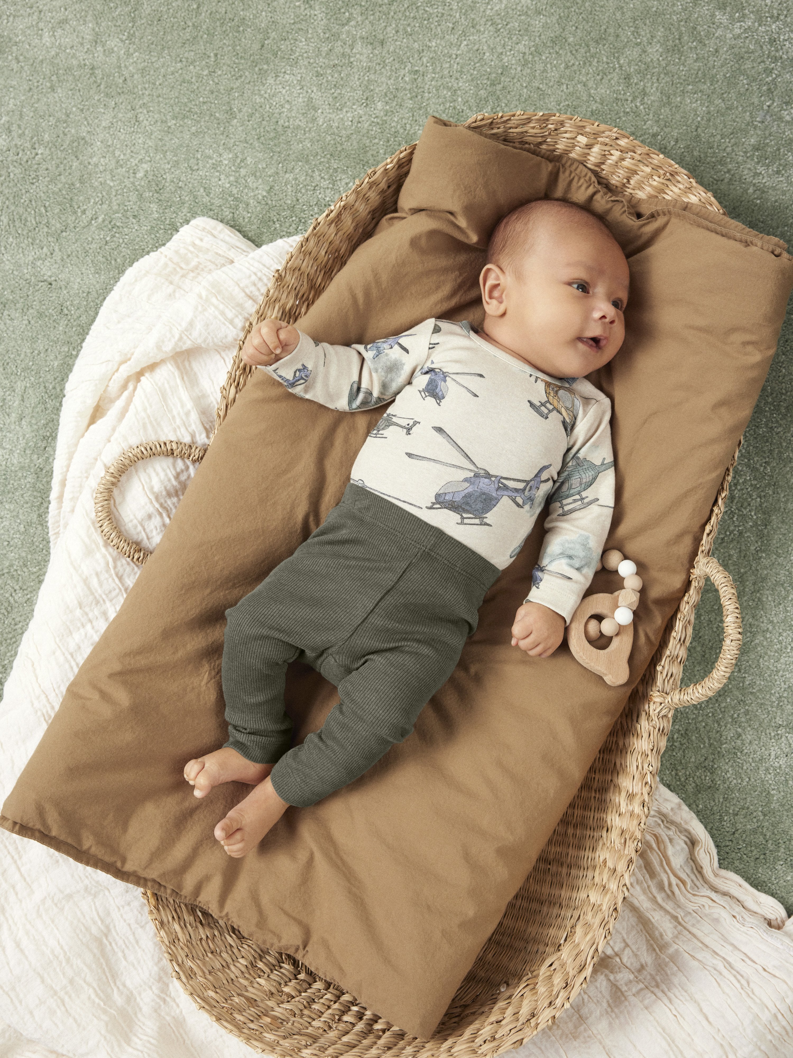 Name It Kab Leggings Noos - Dusty Olive Melange