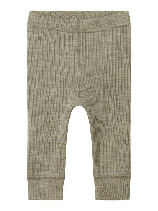 Name It Wax Wool Rib Leggings - Dried Sage