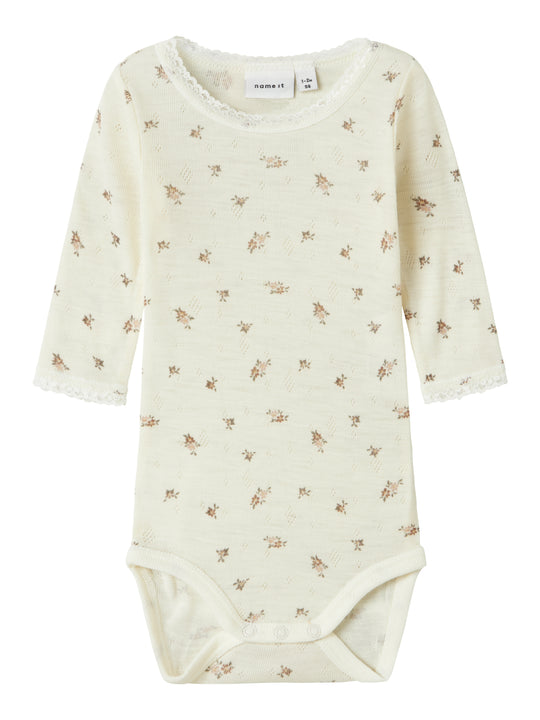 Name It Wang Wool Needle Body - Snow White/Flower