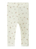 Name It Wang Wool Needle Leggings - Snow White/Flower