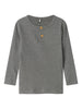 Name It Kab Ls Shirt Noos - Mockingbird Melange