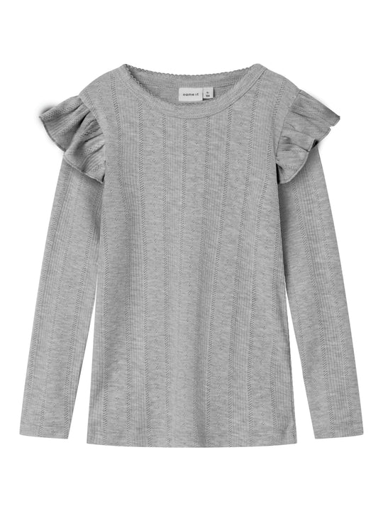 Name It Julia Slim Top Noos - Grey Melange