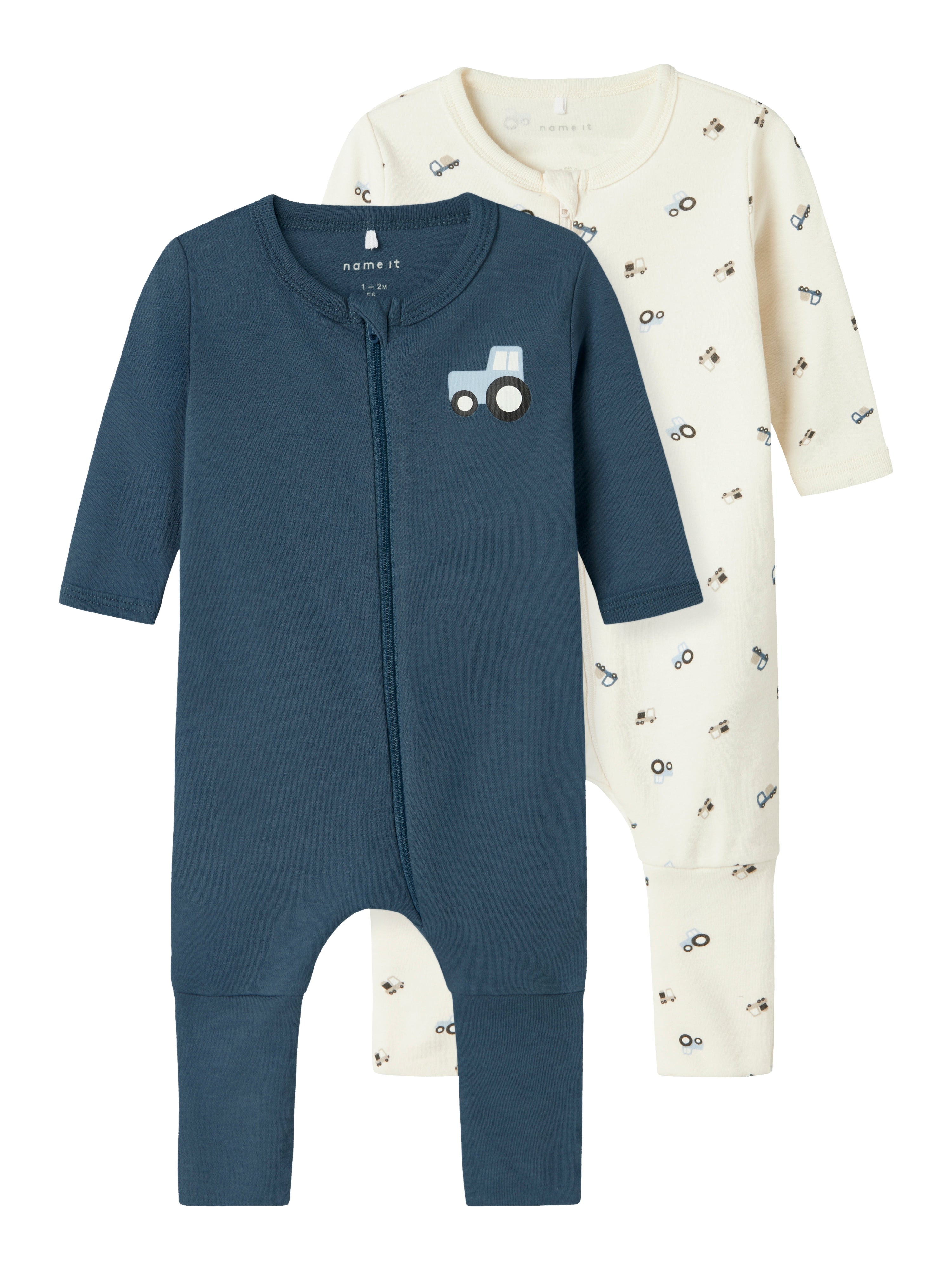 Name It Nightsuit 2 pak Tractor - Jet Stream