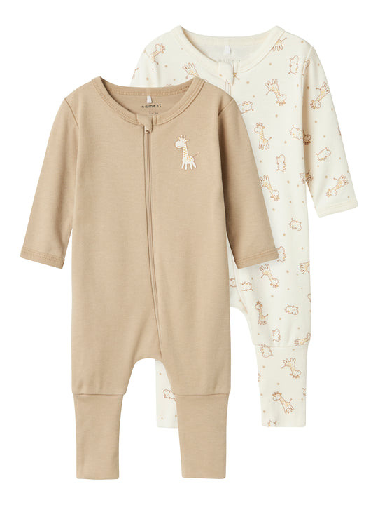 Name It Nightsuit 2 pak Giraffe - Jet Stream