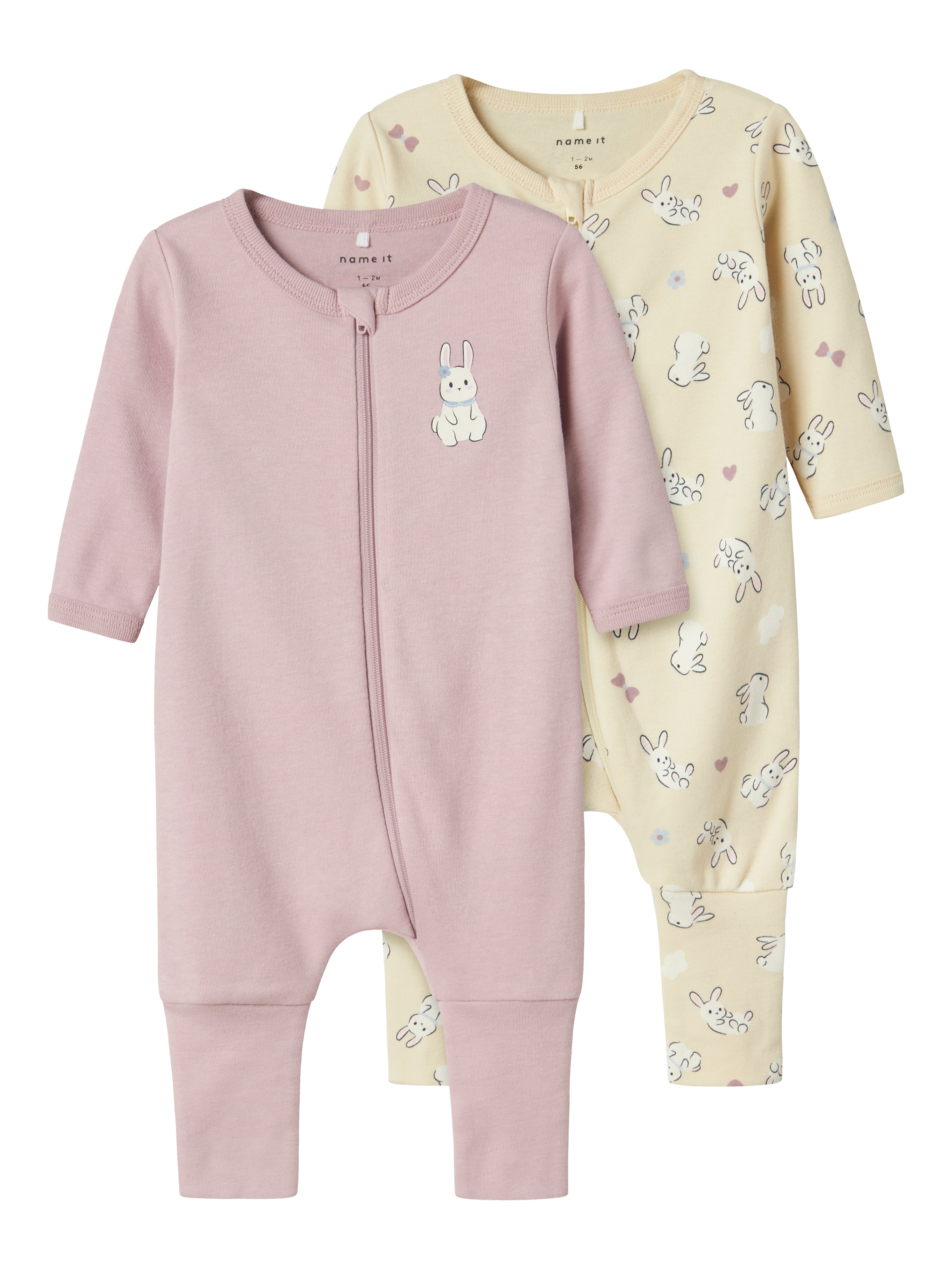 Name It Nightsuit 2 pak Rabbit - Summer Sand
