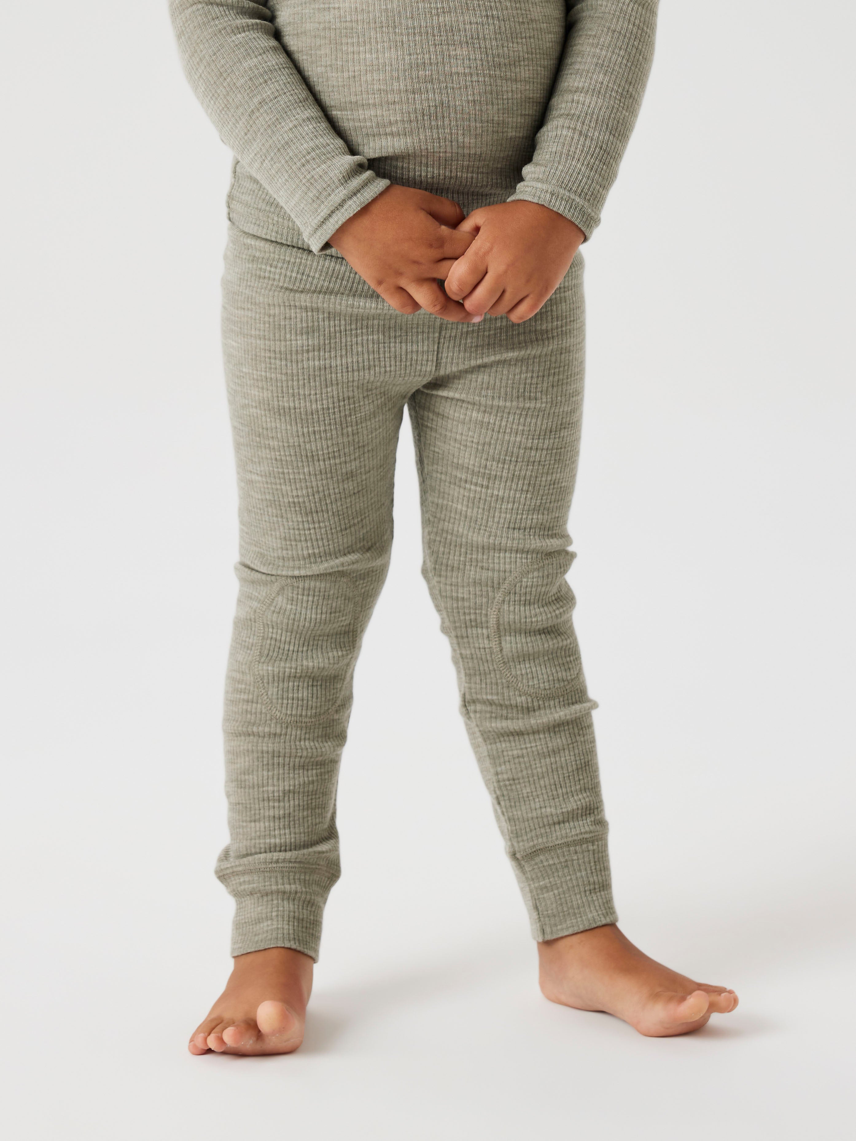 Name It Wax Wool Rib Legging - Dried Sage