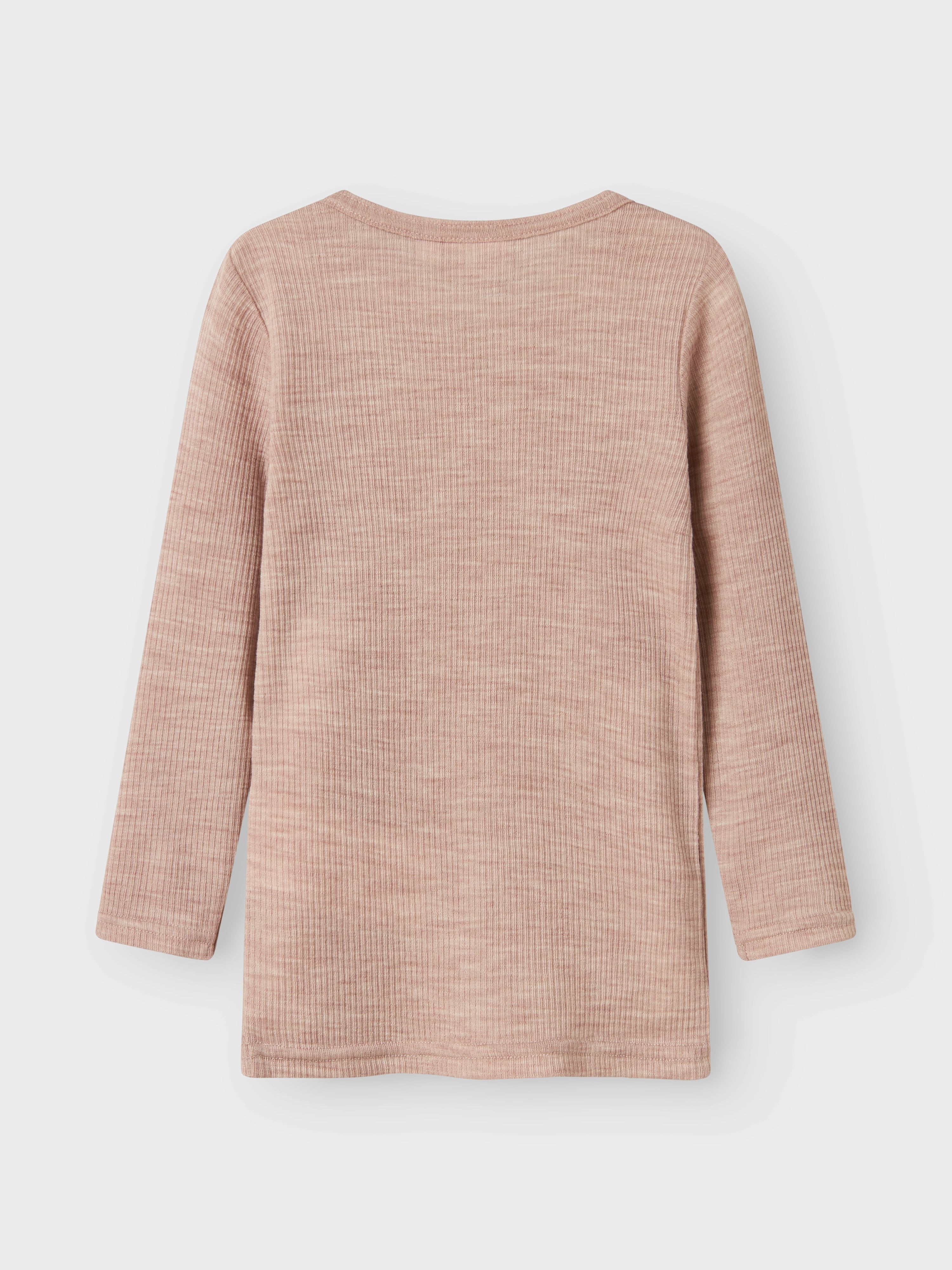 Name It Wax Wool Rib LS Top - Shadow Gray