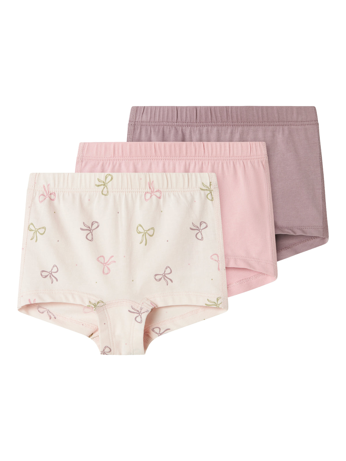 Name It Tights - 3-pak Barely Pink Bow - Barely Pink