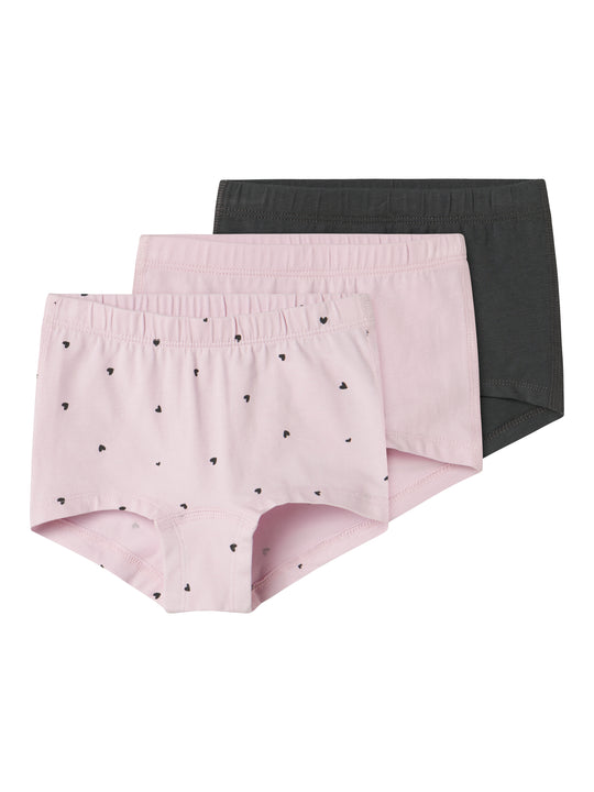 Name It Tights - 3-pak Winsome Hearts - Winsome Orchid