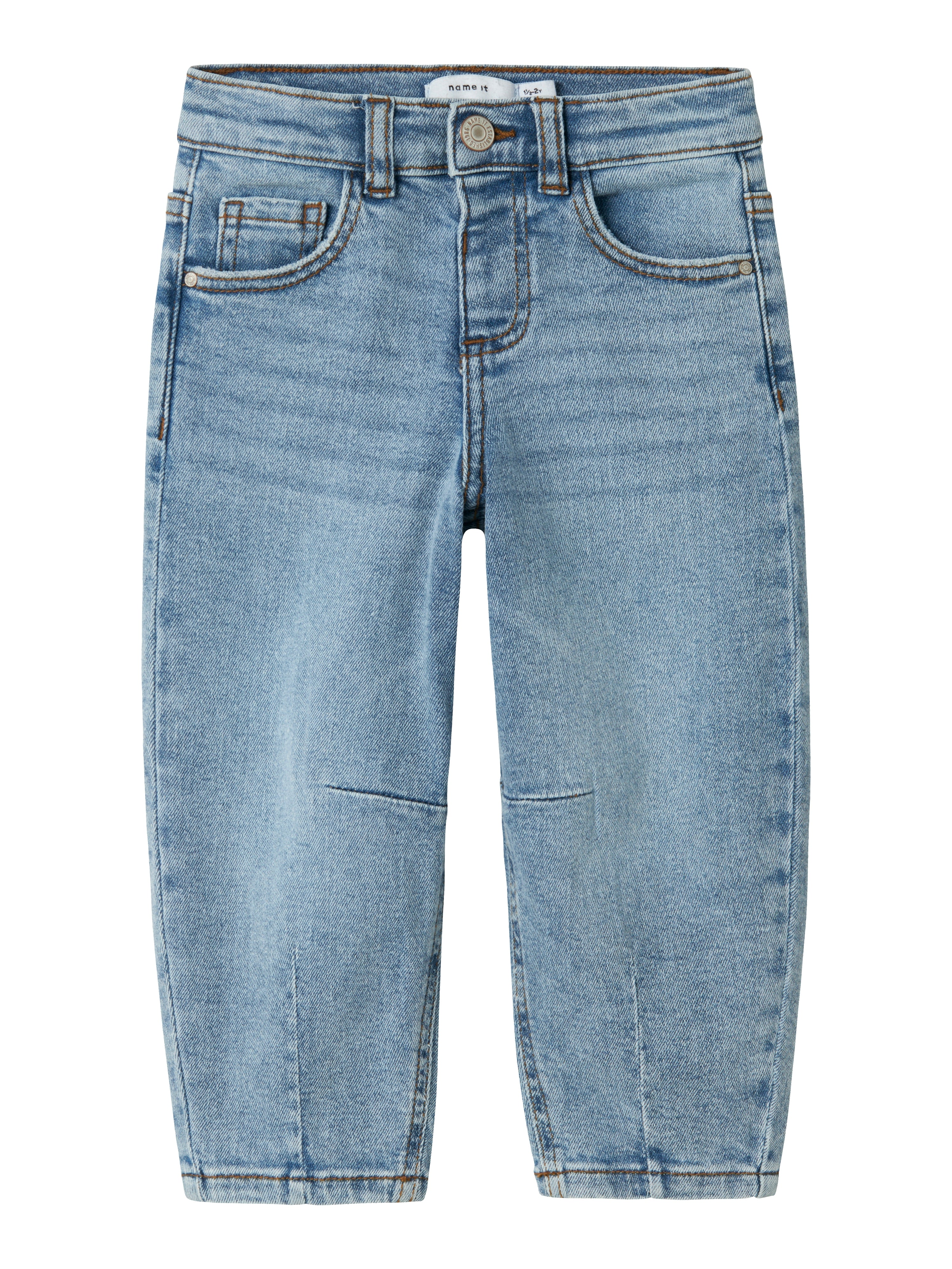 Name It Bella Balloon Jeans - Medium Blue Denim