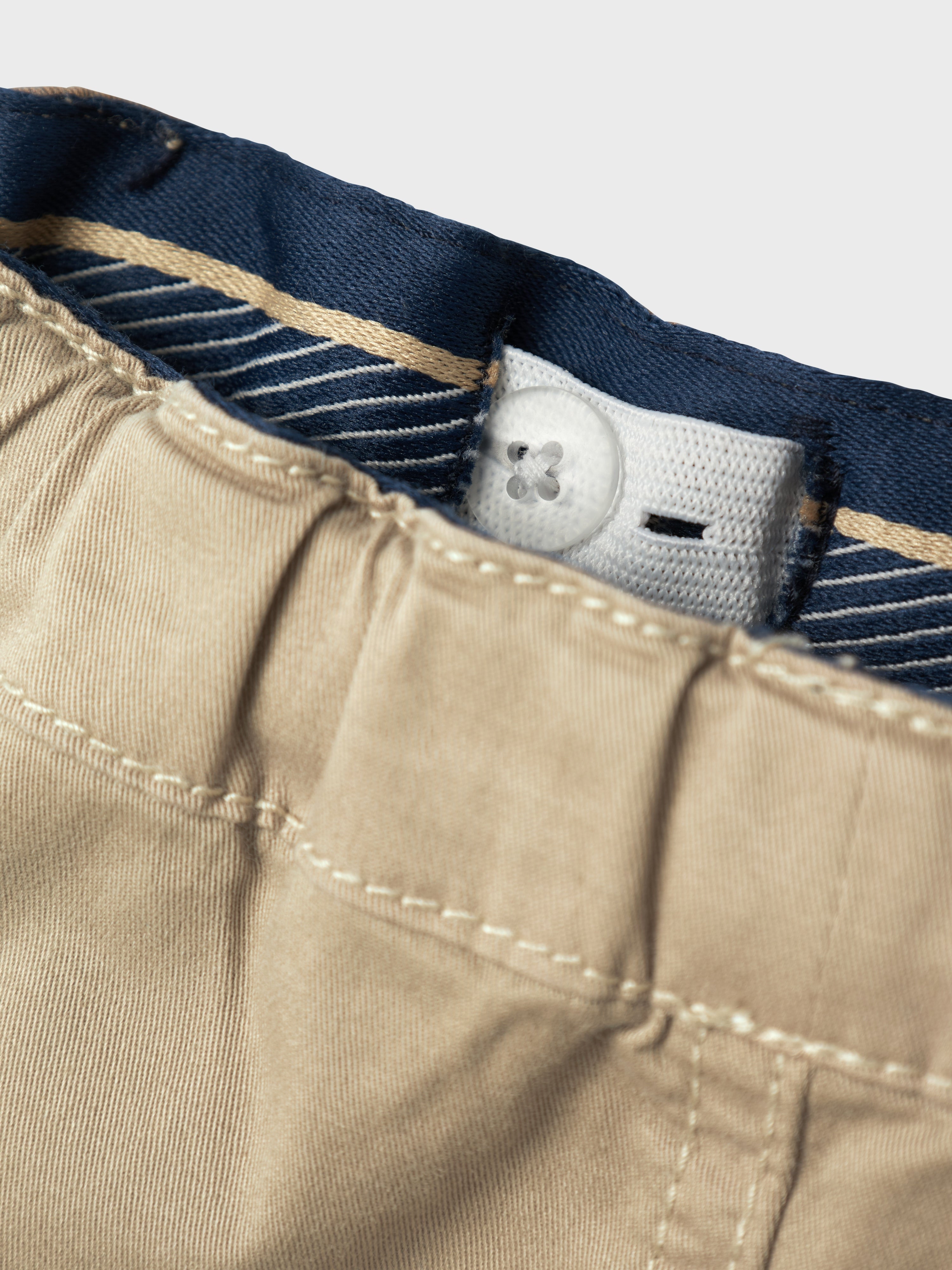 Name It Ben Baggy Twill Pants - Pure Cashmere