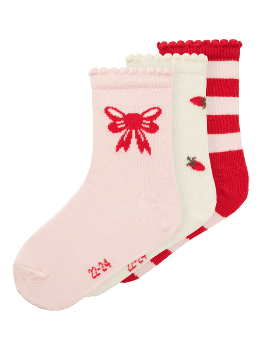 Name It Futti 3 pack strømper - Cloud Dancer