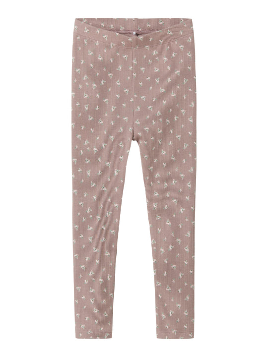 Name It Hoise Slim Leggigs - Purple Dove