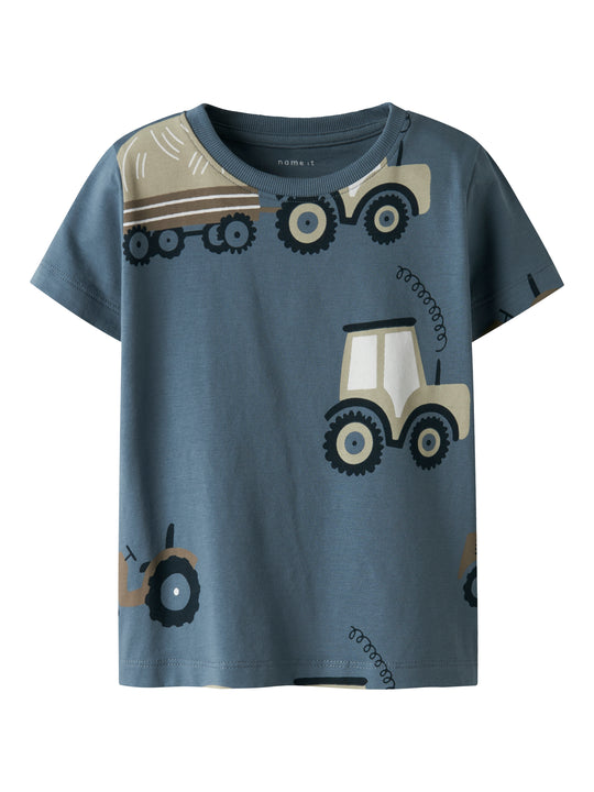 Name It Jame SS Top - Blue Mirage