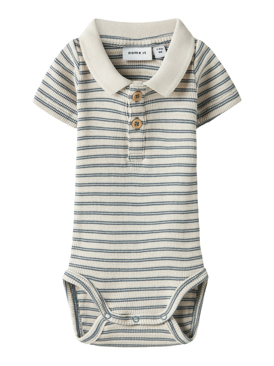 Name It Jerimiah SS Polo Body - Blue Mirage