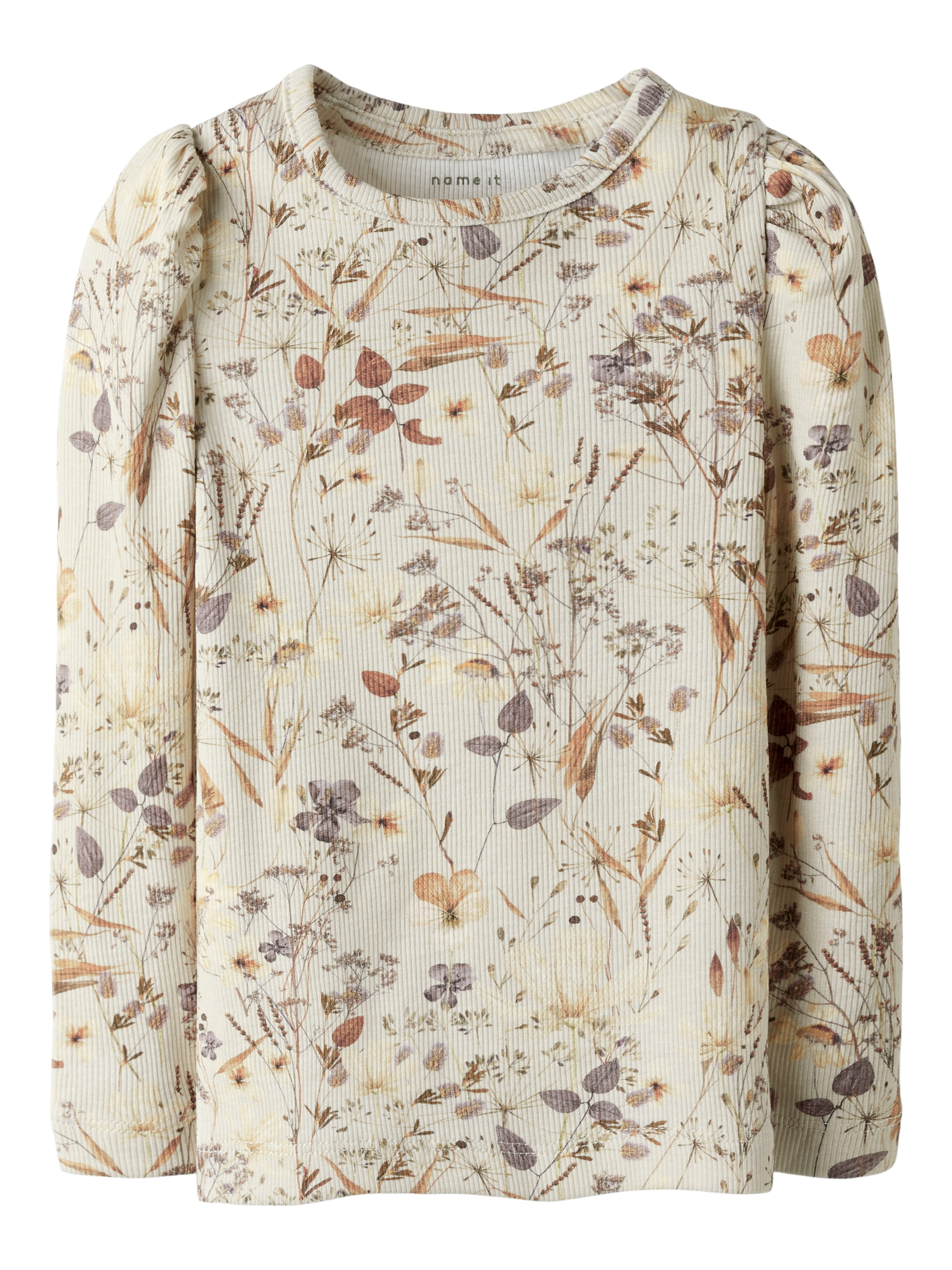 Name It Niara Shirt - Oatmeal/Woodrose