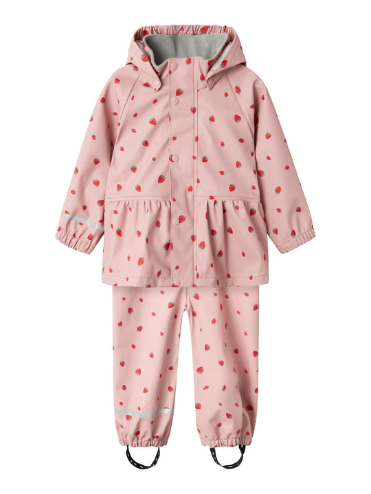 Name It Dry10 Rain Set - Pale Mauve/Strawberry