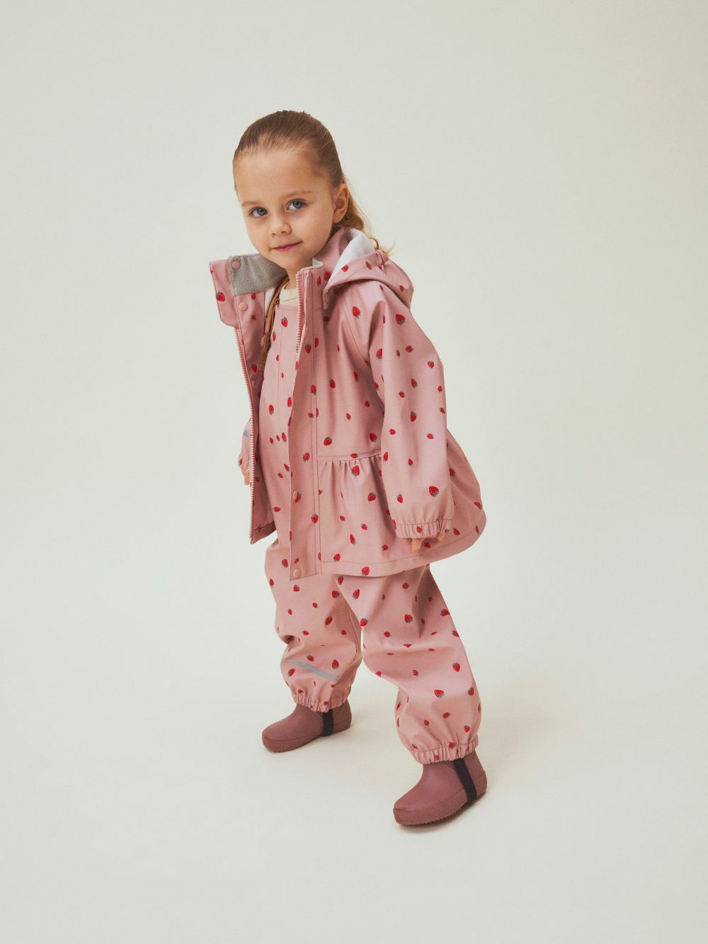 Name It Dry10 Rain Set - Pale Mauve/Strawberry