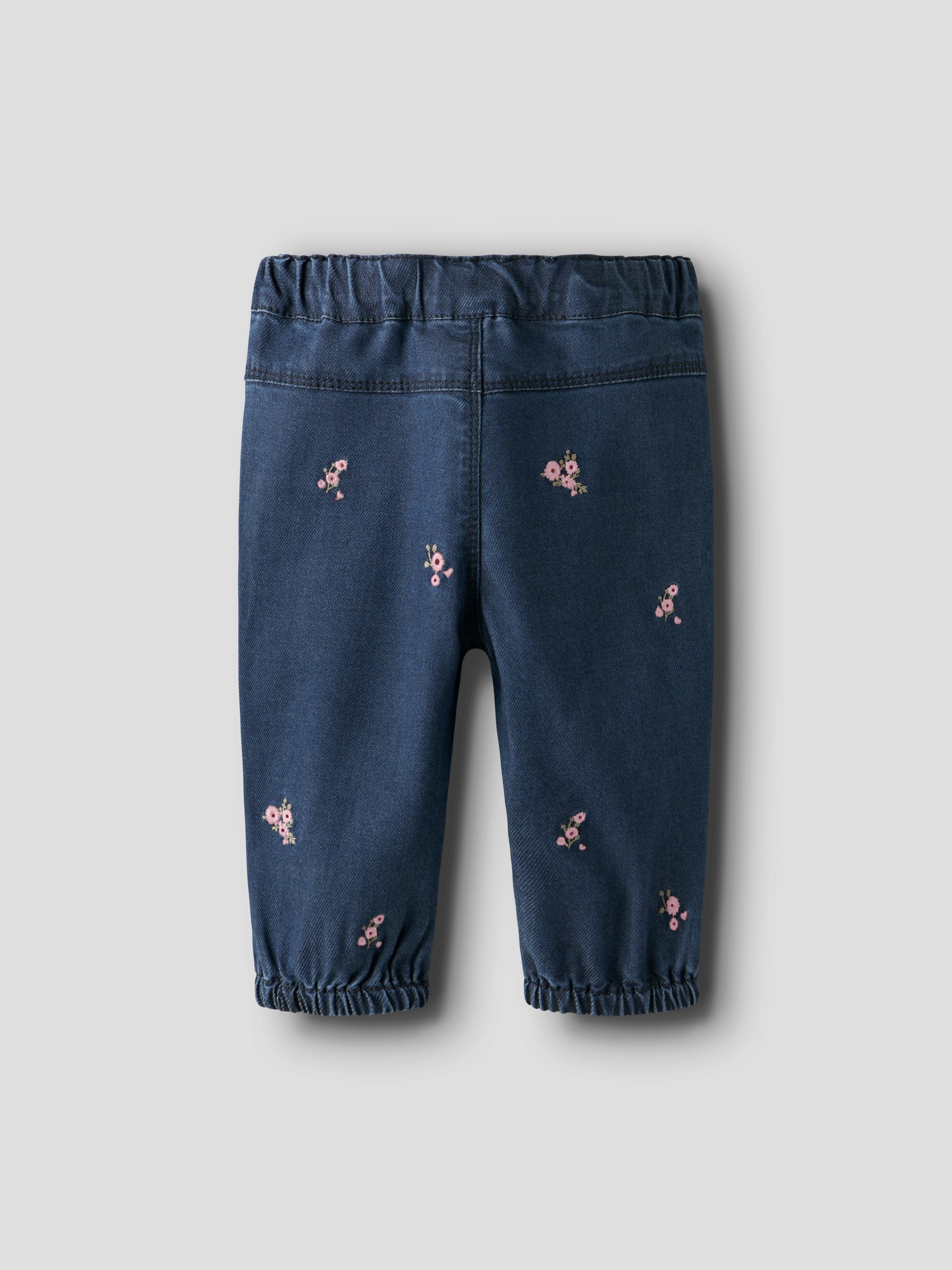 Name It Rose Shaped Emb Jeans - Dark Blue Denim