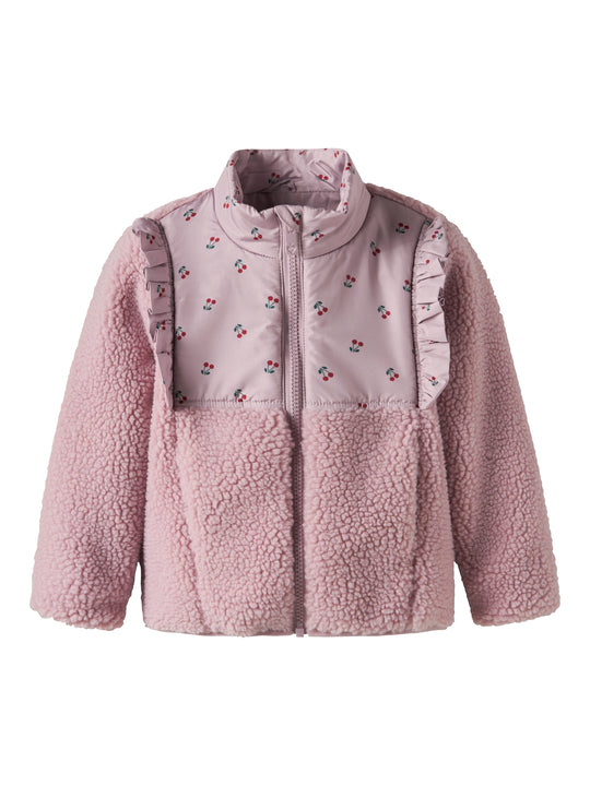 Name It Minna Teddy Jacket - Keepsake Lilac