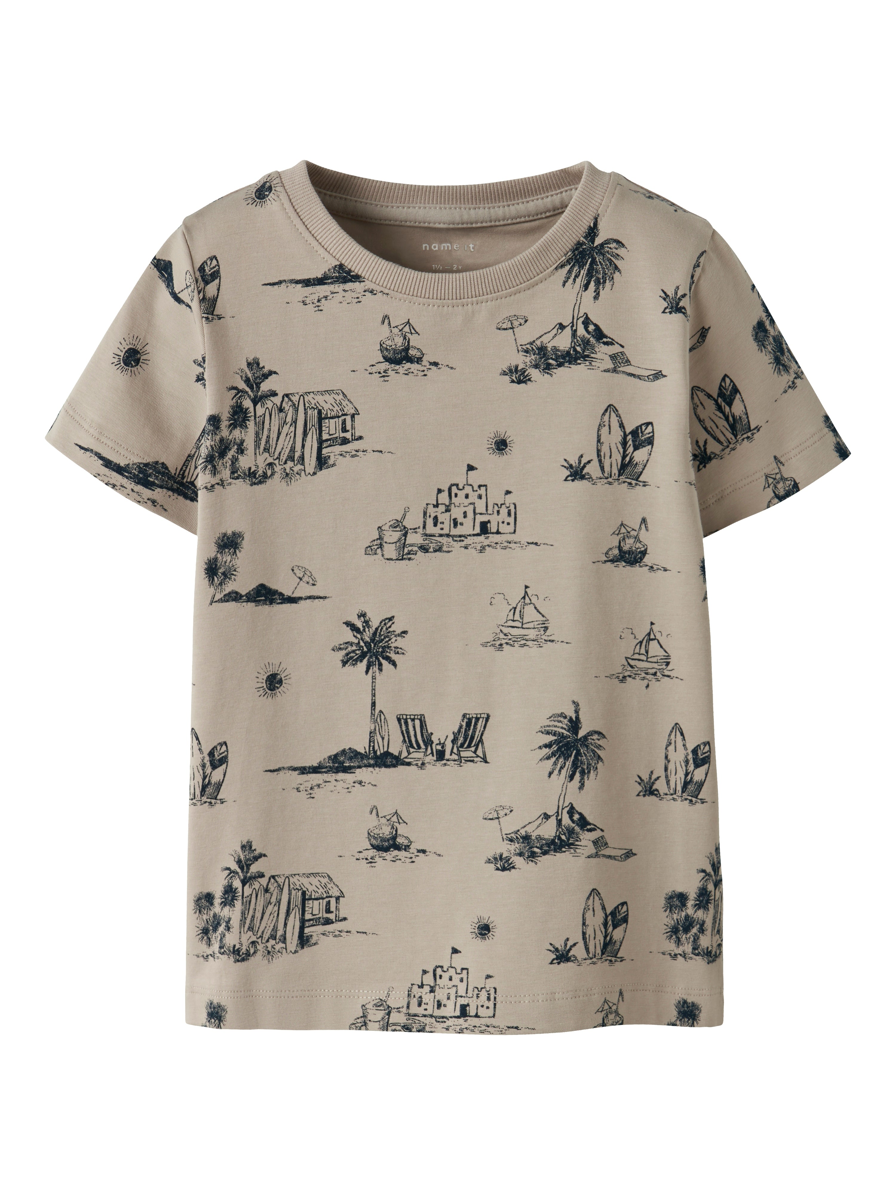 Name It Fille SS Top - Chateau Gray