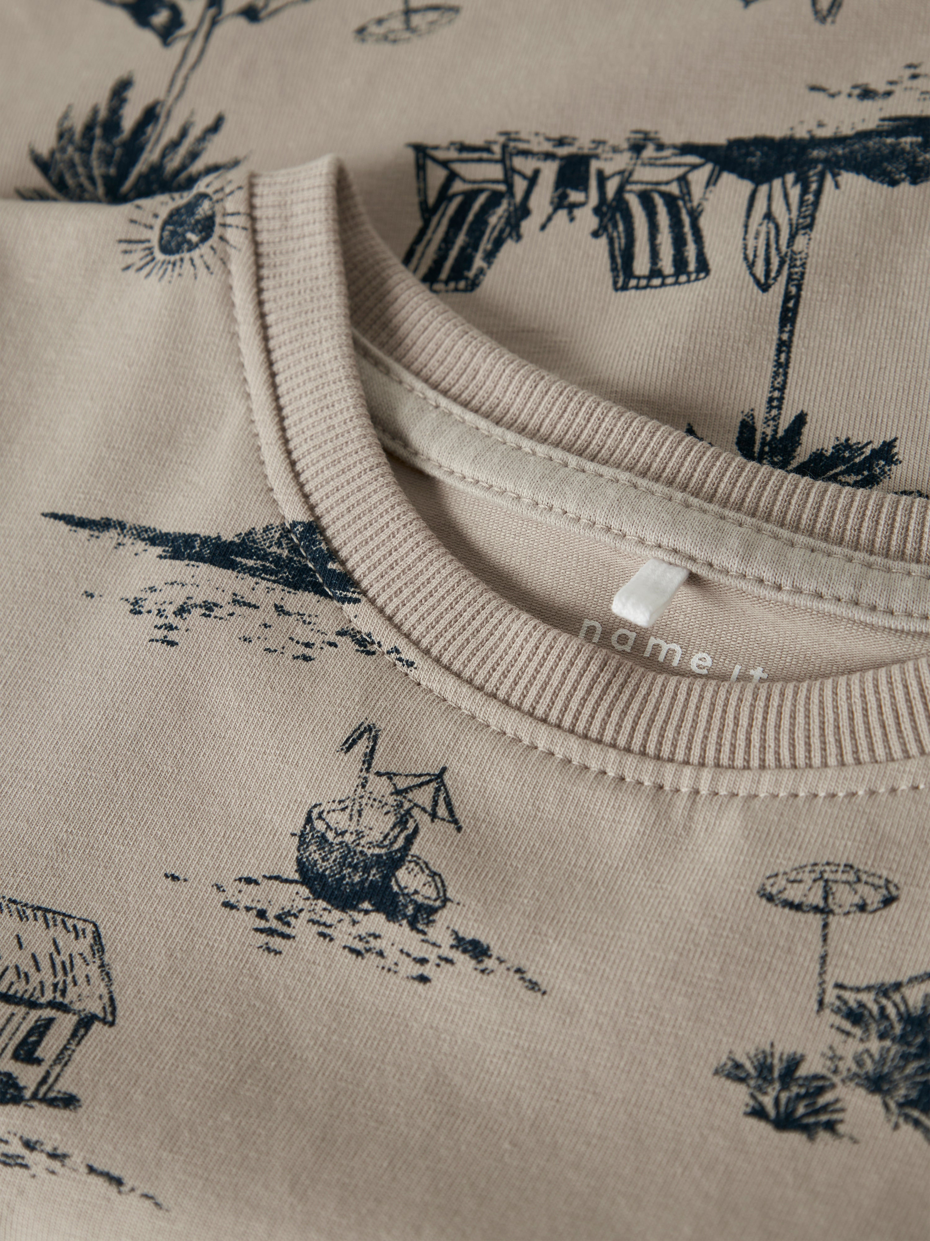 Name It Fille SS Top - Chateau Gray