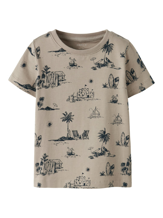 Name It Fille SS Top - Chateau Gray