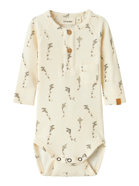 Lil Atelier Gavo Elm Slim body NOOS - Turtledove/Kites