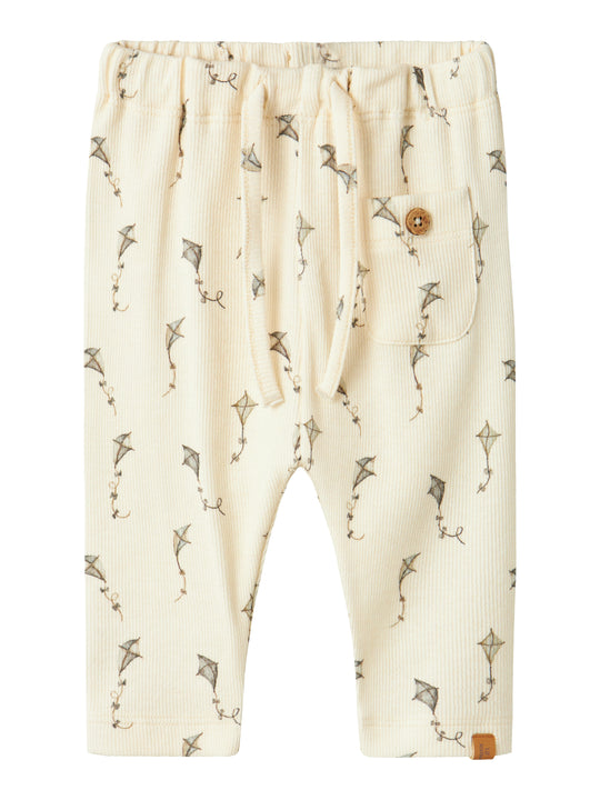 Lil Atelier Gavo Elo Loose Pants NOOS - Turtledove/Kites