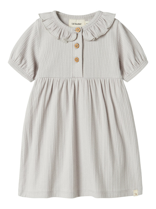 Lil Atelier Fleura SS Body Dress - Vapor Blue