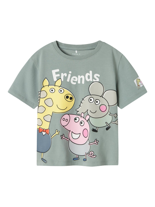 Name It Arle Gurli Gris SS Top - Slate Gray